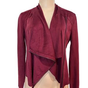 BLANK NYC Asymmetrical Zip Cropped Moto Jacket Size XS